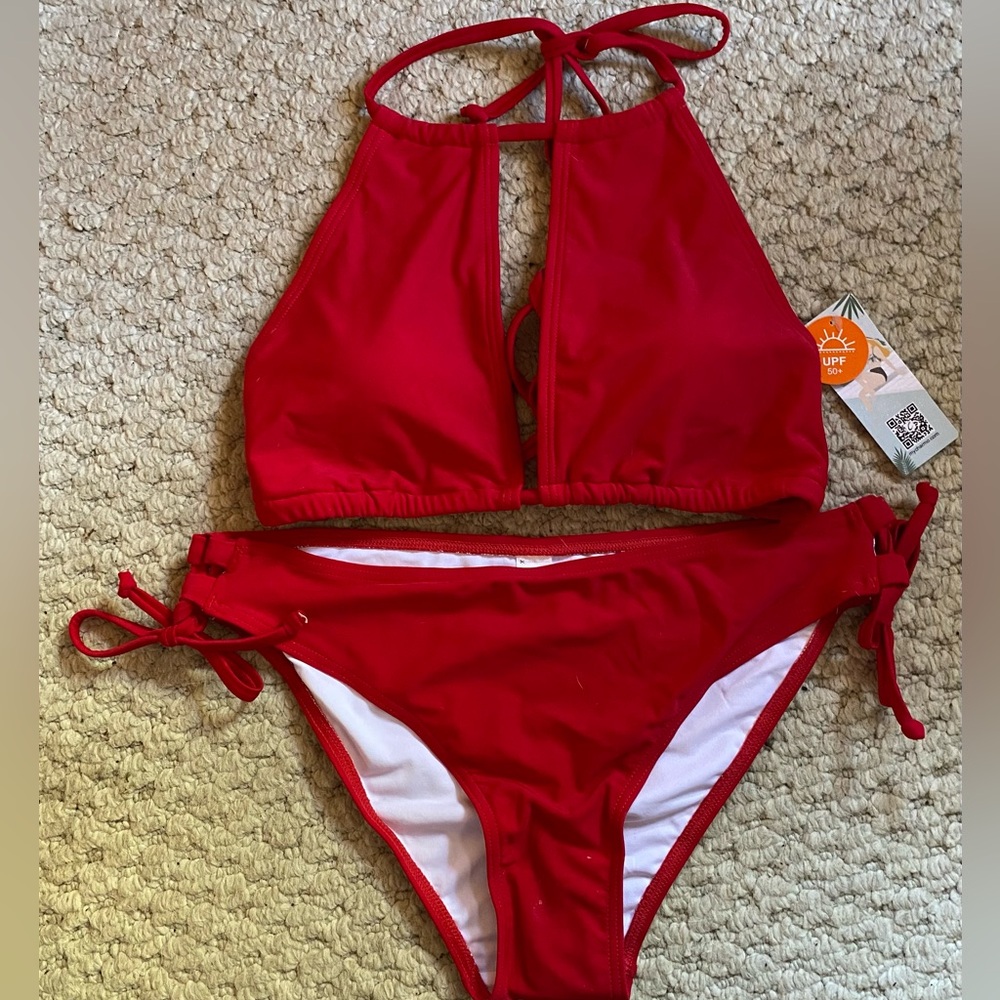 Ladies Bikini, Red, Size Medium, New with tags